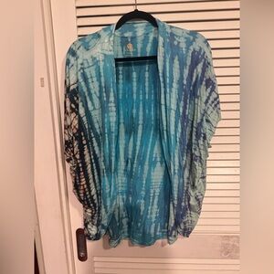 Lily Lotus Blue Tie-Dye Blouse